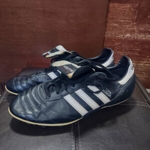 Adidas Copa Mundial Black and White Athletic Soccer Shoes